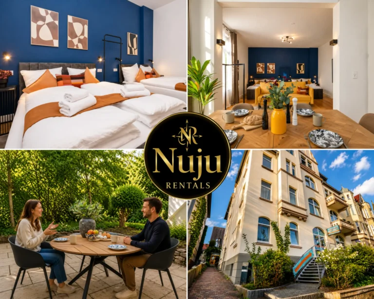 NUJU Rentals | 6-Apartments | 26 Gäste | Garten